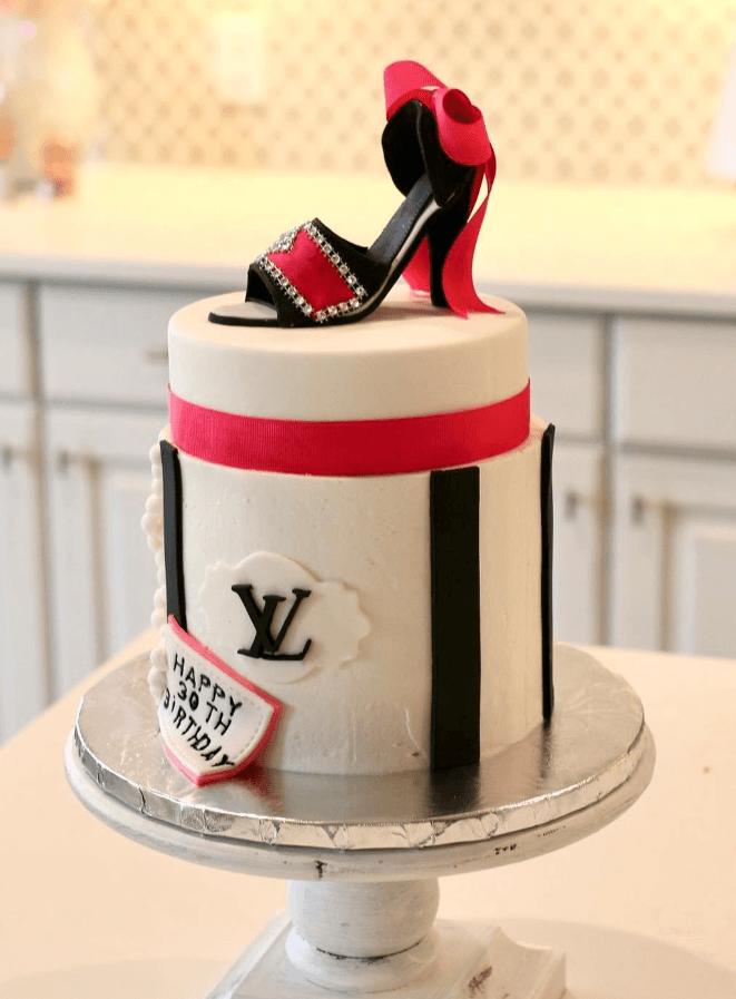 Louis Vuitton Shoe birthday cake